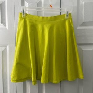 Forever 21 Lime Green skater Skirt